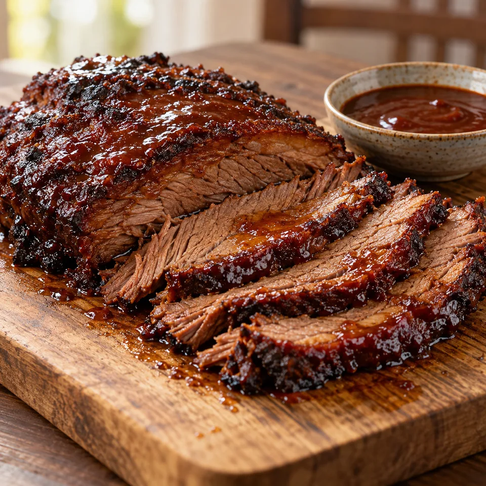 Slow Cooker Beef Brisket with BBQ Sauce — serving inspiration