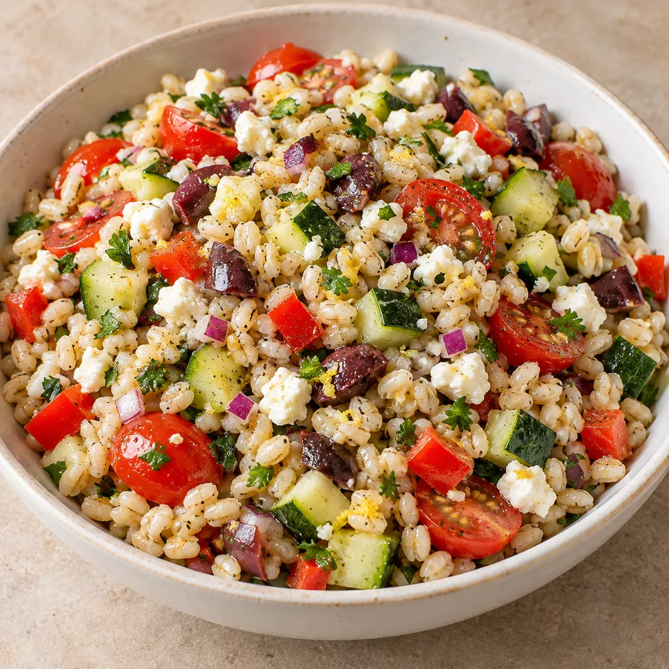 Barley Salad Recipe — serving inspiration