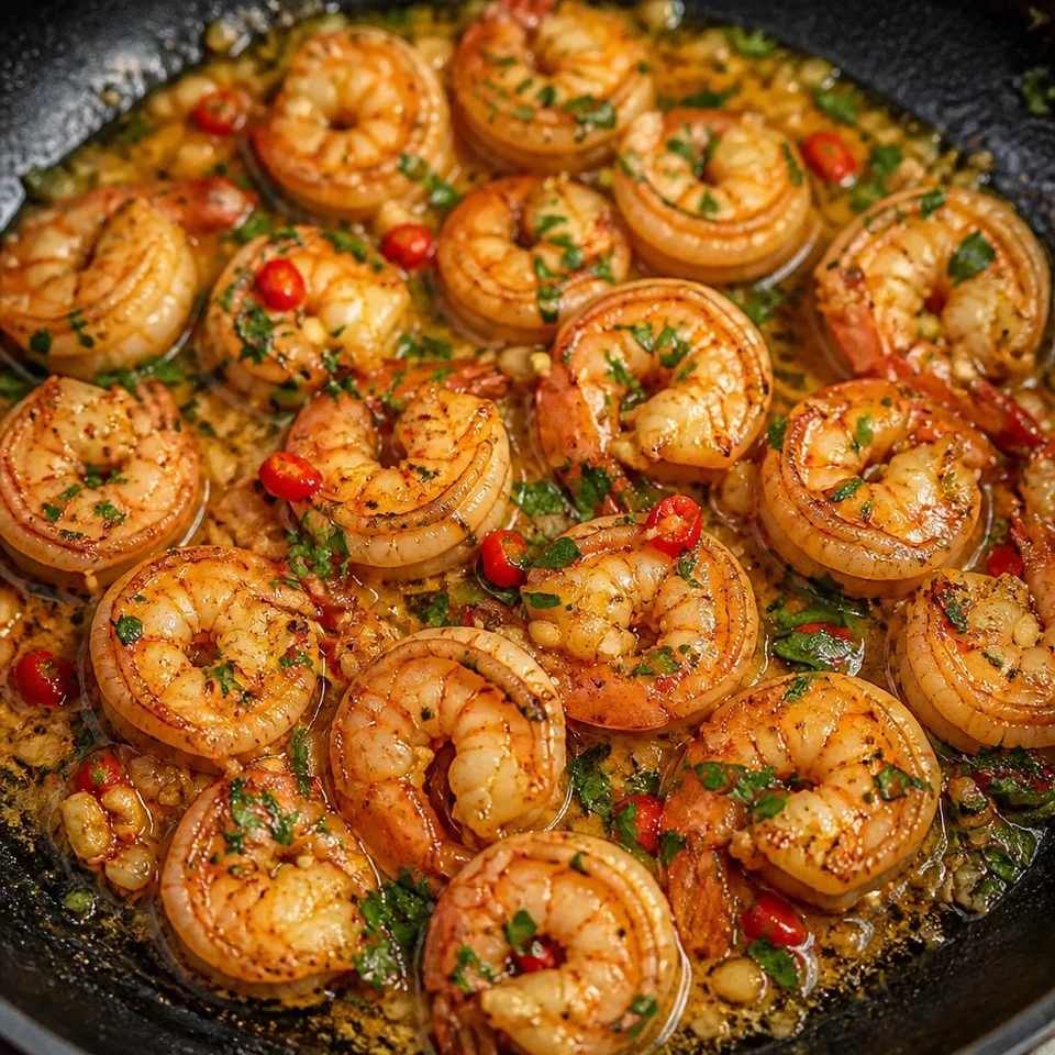 15 minutes Chili Garlic Shrimps — serving inspiration