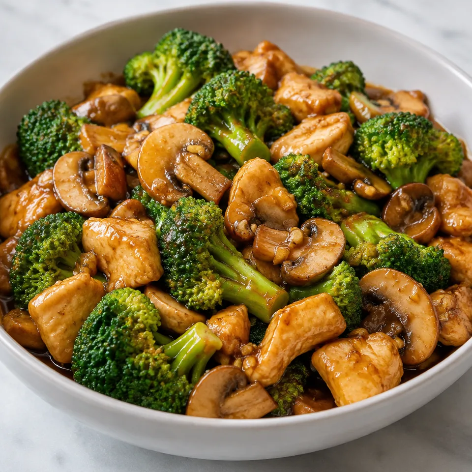 20 Minute Chicken Broccoli Stir Fry (Video) — serving inspiration