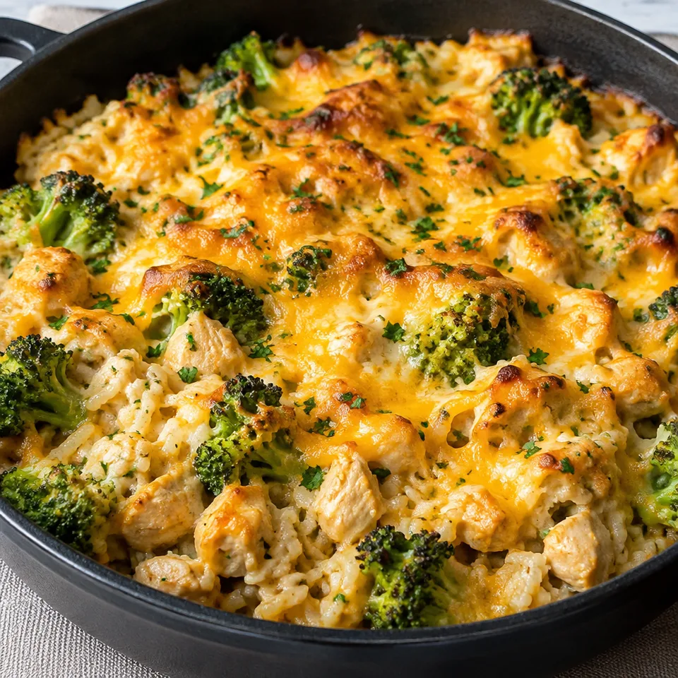 30 Minute One Pot Cheesy Chicken Broccoli Rice Casserole — serving inspiration