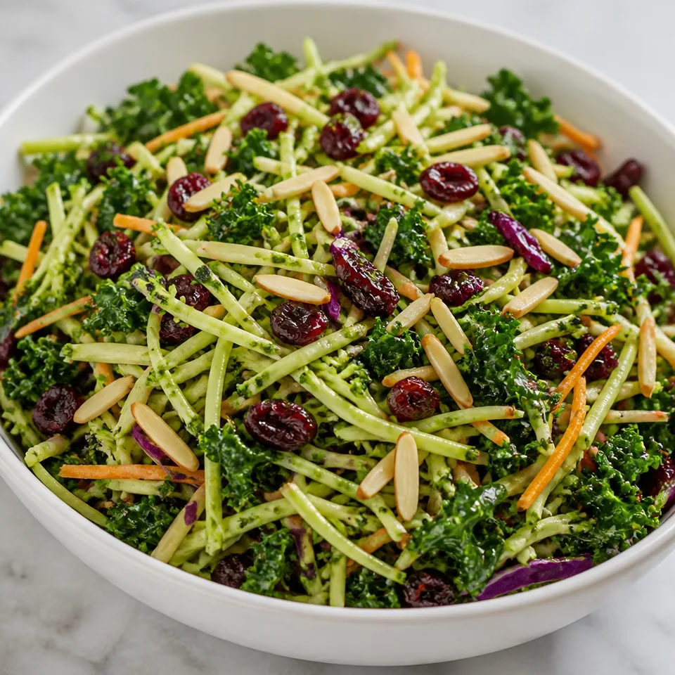 5 Minute Broccoli Kale Slaw — serving inspiration