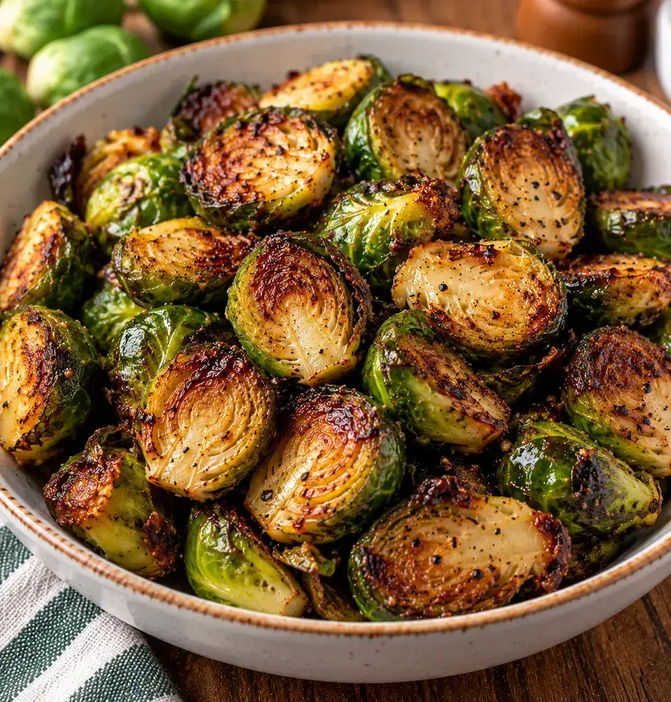 Air Fryer Brussels Sprouts — serving inspiration