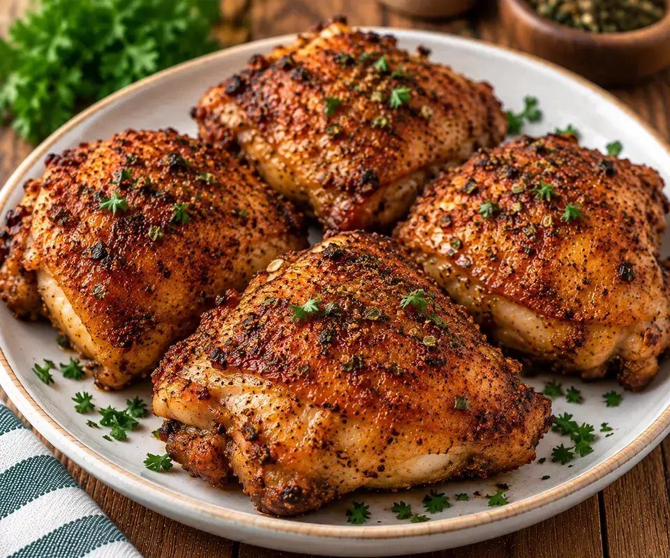 Air Fryer Chicken Thighs — serving inspiration