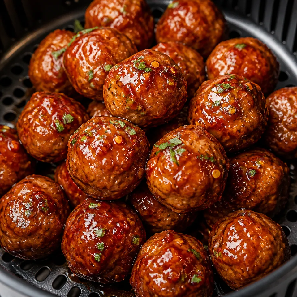 Air Fryer Firecracker Chicken Meatballs — serving inspiration