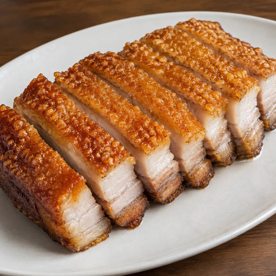 Air Fryer Pork Belly (Siu Yuk) — serving inspiration