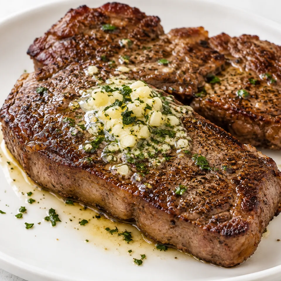 Air Fryer Steak with Garlic Butter — serving inspiration