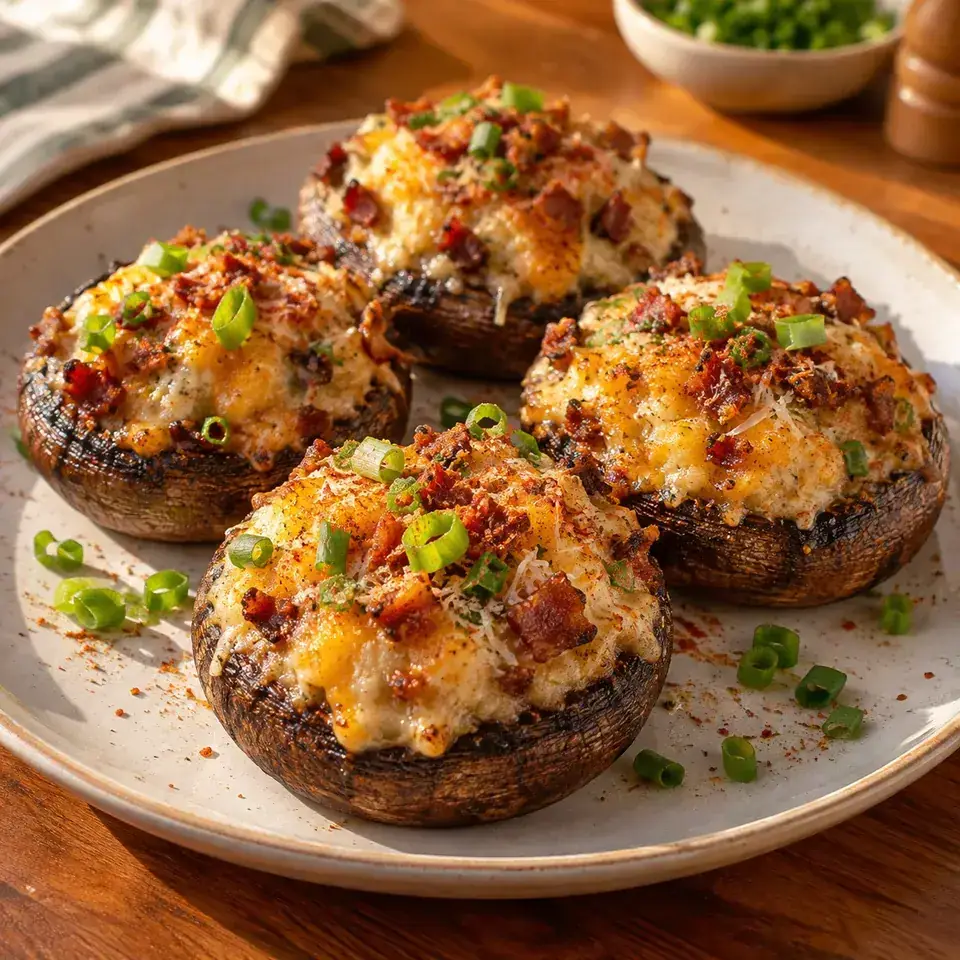 Air Fryer Stuffed Mushrooms — serving inspiration