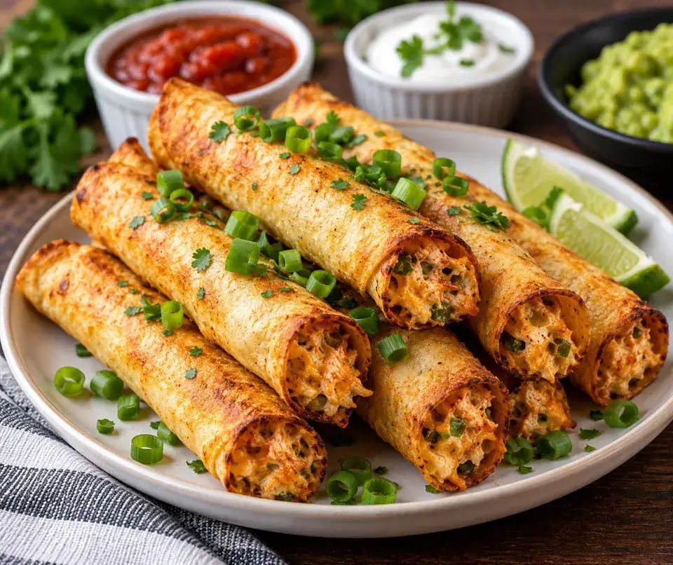 Air Fryer Taquitos — serving inspiration