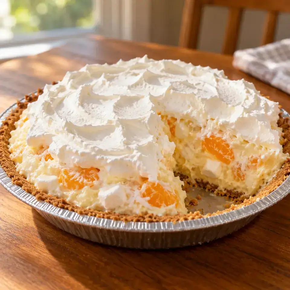 Ambrosia Pie — serving inspiration