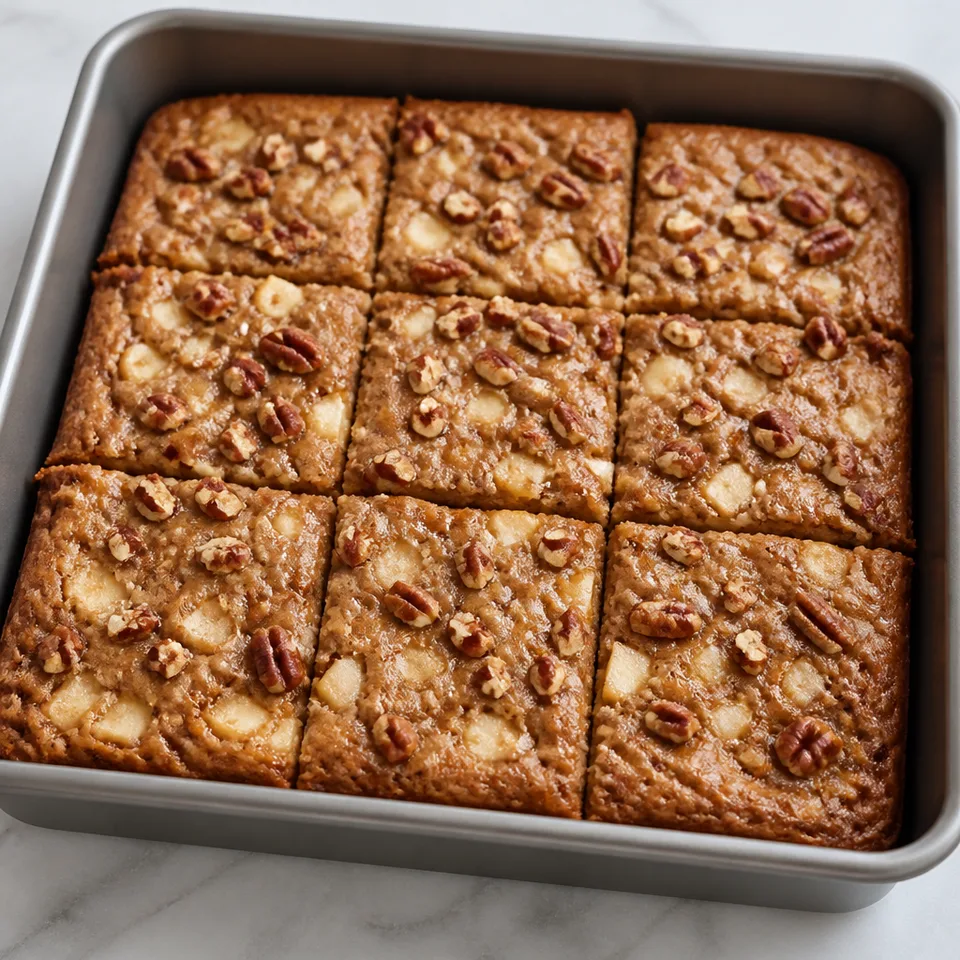 Apple Brownie Bars — serving inspiration
