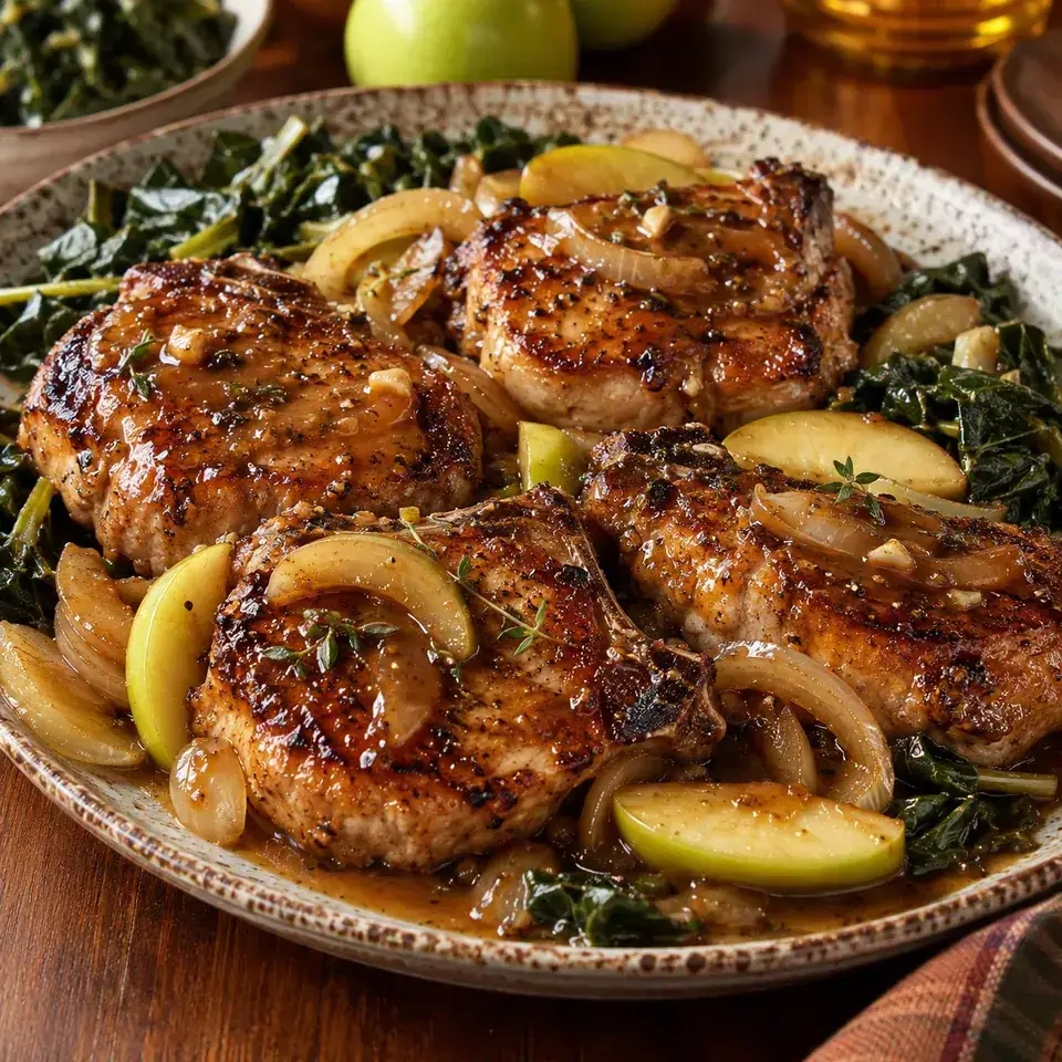 Apple Butter Pork Chops — serving inspiration