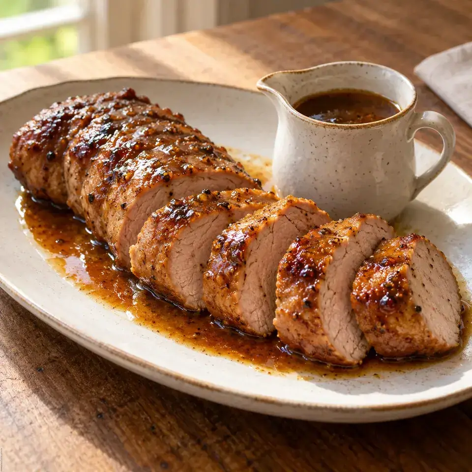Apple Cider Glazed Pork Tenderloin — serving inspiration