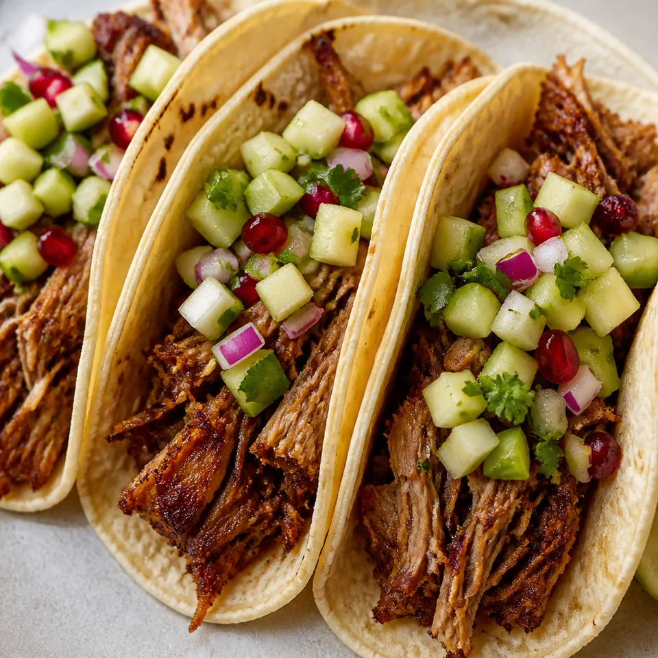 Apple Cider Slow Cooker Carnitas with Fresh Apple Salsa — serving inspiration