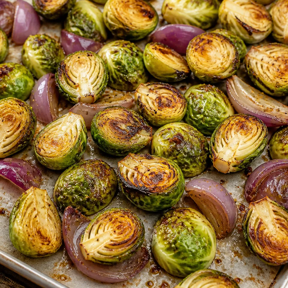 Apple Cider Vinegar Brussels Sprouts — serving inspiration