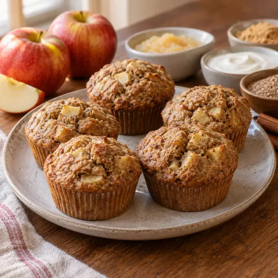 Apple Flax Muffins — serving inspiration