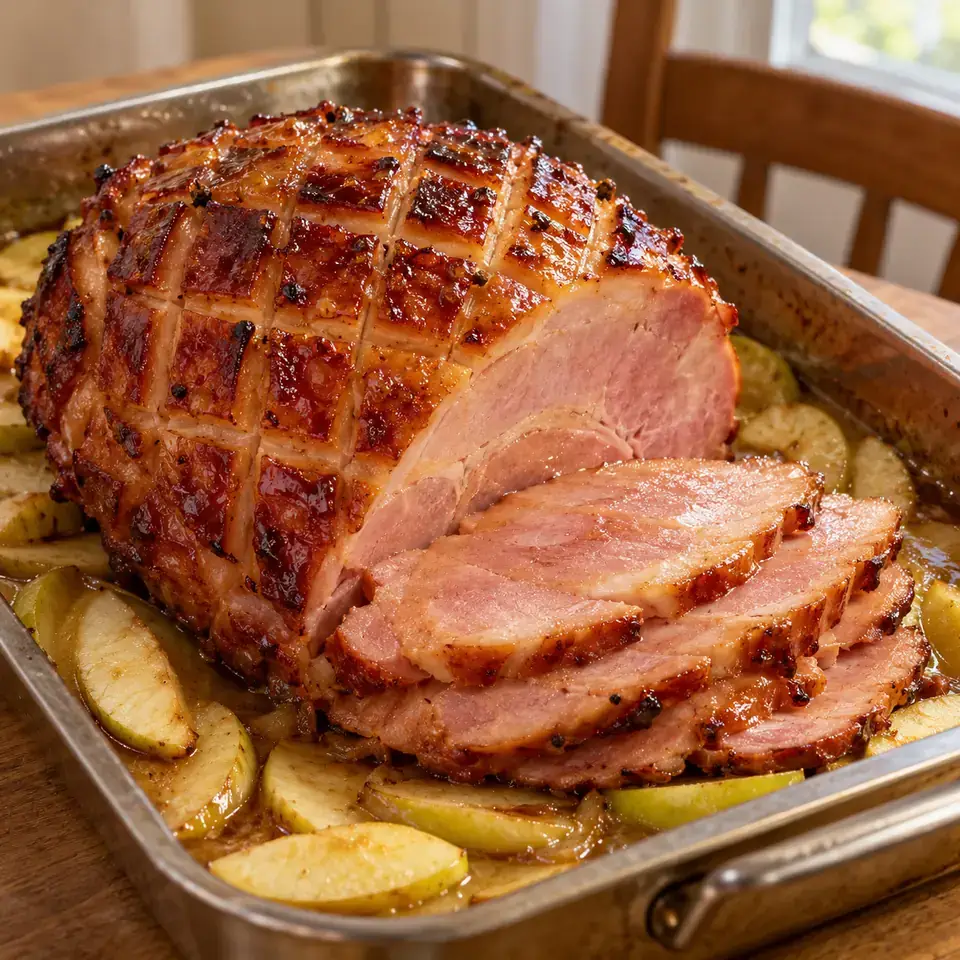 Apple Glazed Baked Ham — serving inspiration