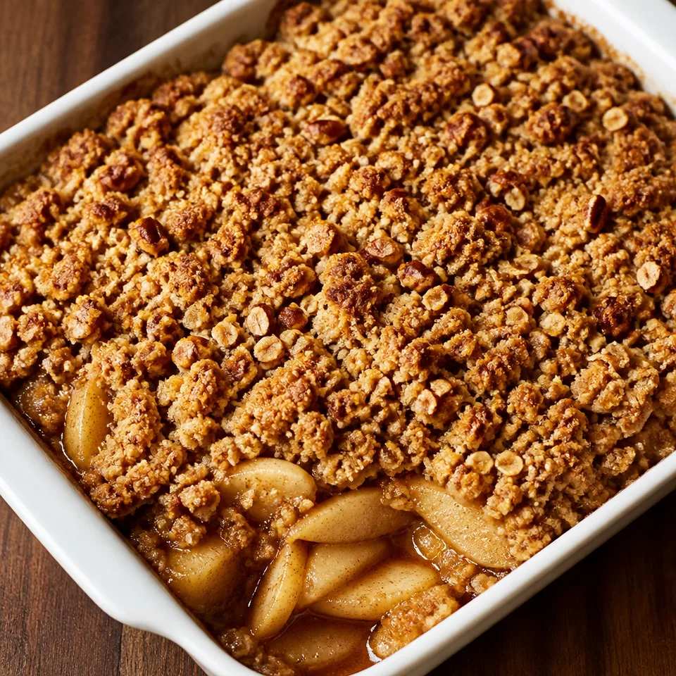 Apple Pecan Crisp — serving inspiration
