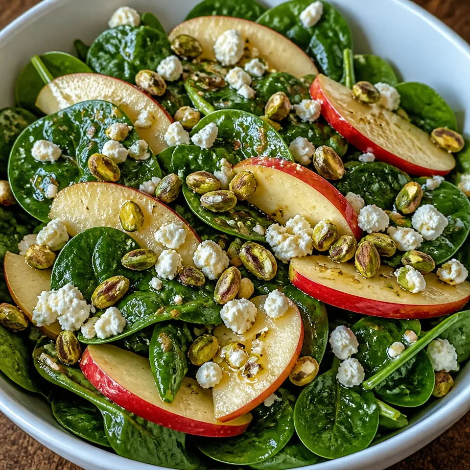 Apple Spinach Salad with Honey-Mustard Lemon Dressing — serving inspiration