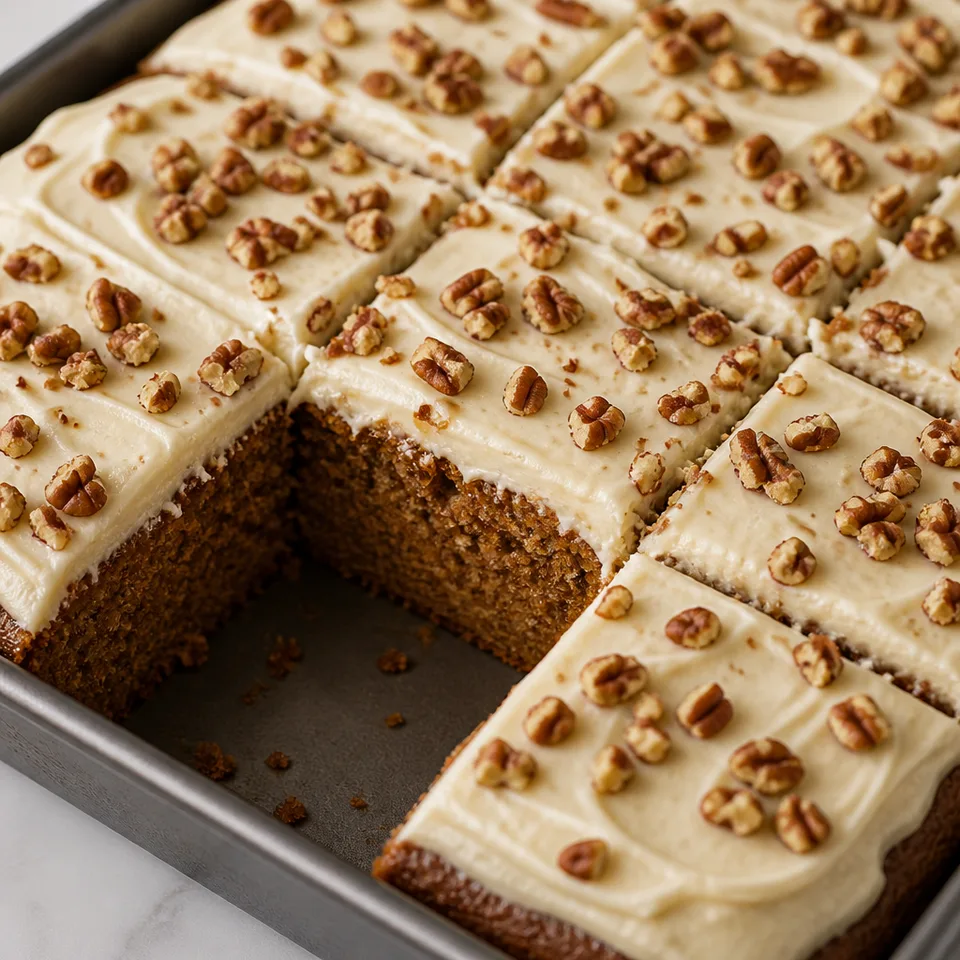 Applesauce Spice Cake with Brown Butter Cream Cheese Frosting — serving inspiration