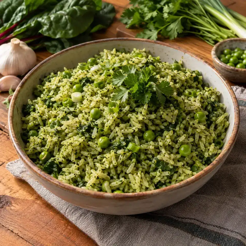 Arroz Verde (Green Rice) — serving inspiration