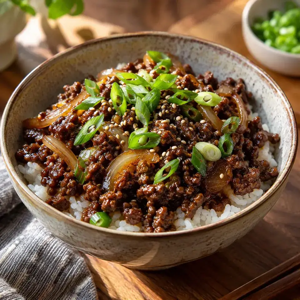 Asian Beef Bowls — serving inspiration