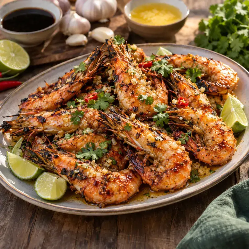 Asian Grilled Shrimp / Prawns — serving inspiration