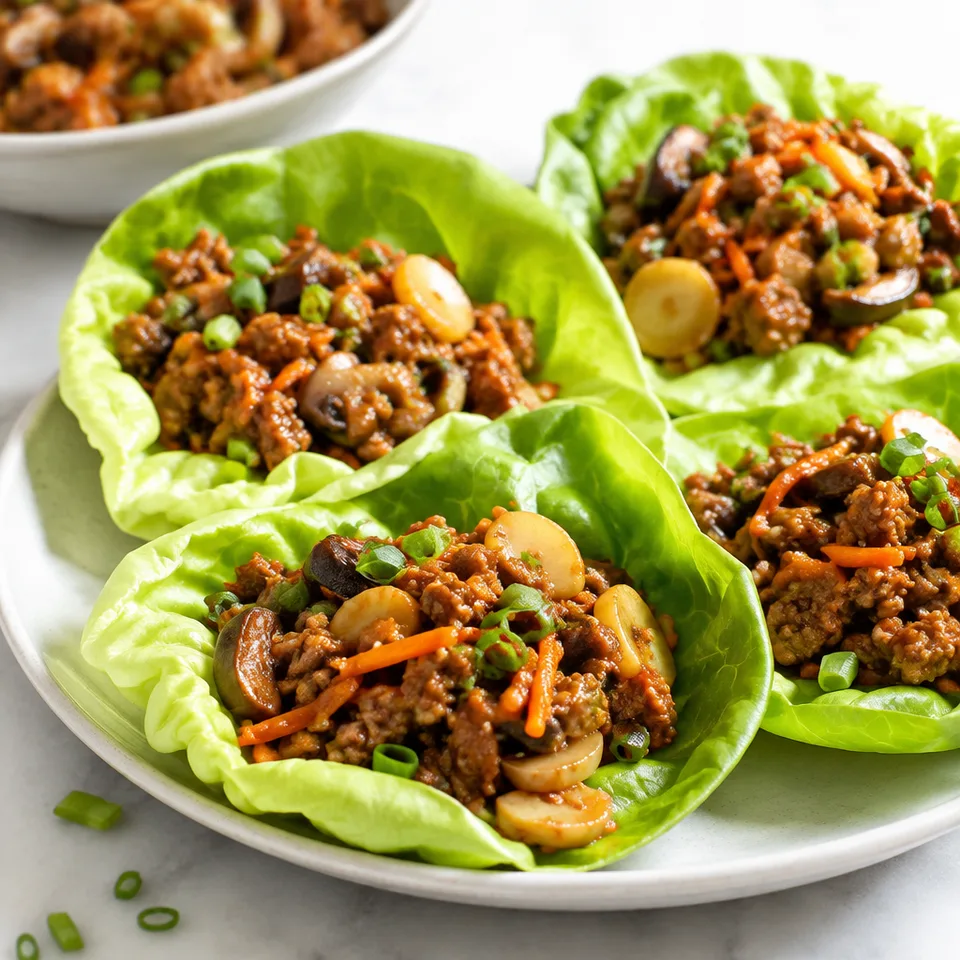 Asian Turkey Lettuce Wraps — serving inspiration