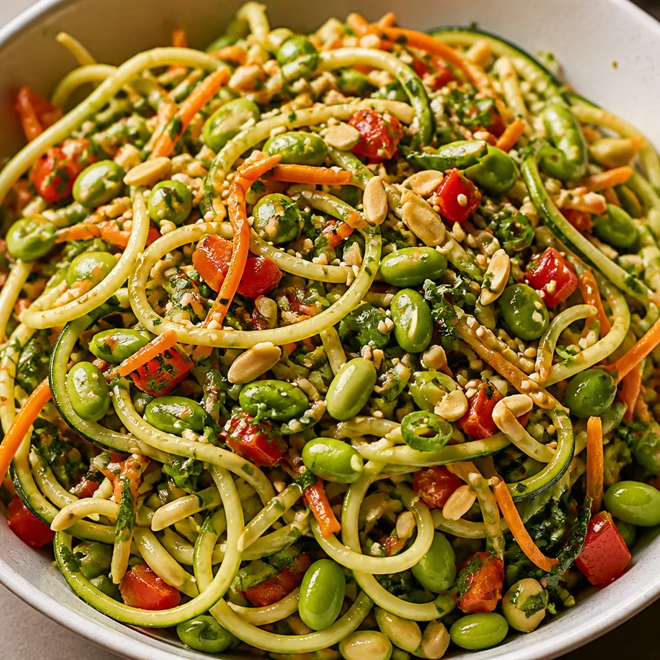Asian Zucchini Noodle Salad — serving inspiration