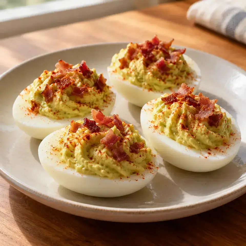 Avocado Deviled Eggs — serving inspiration