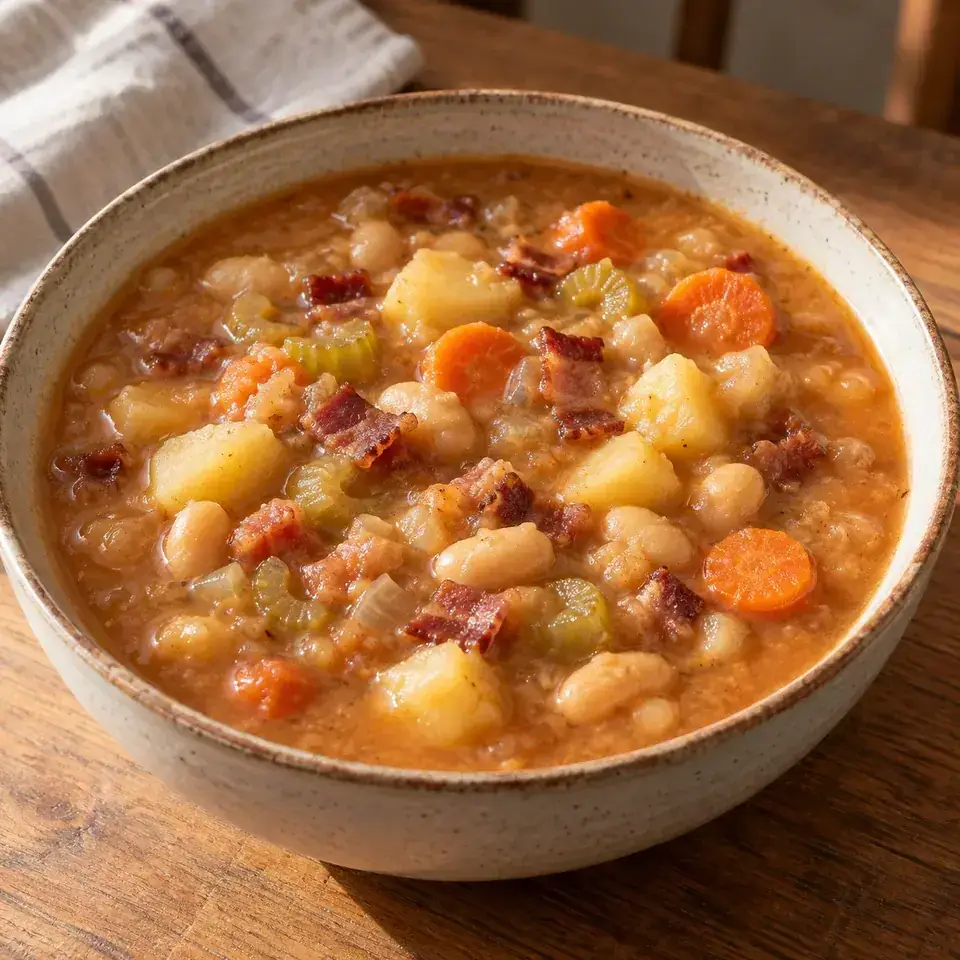 Bacon Bean and Potato Soup — serving inspiration