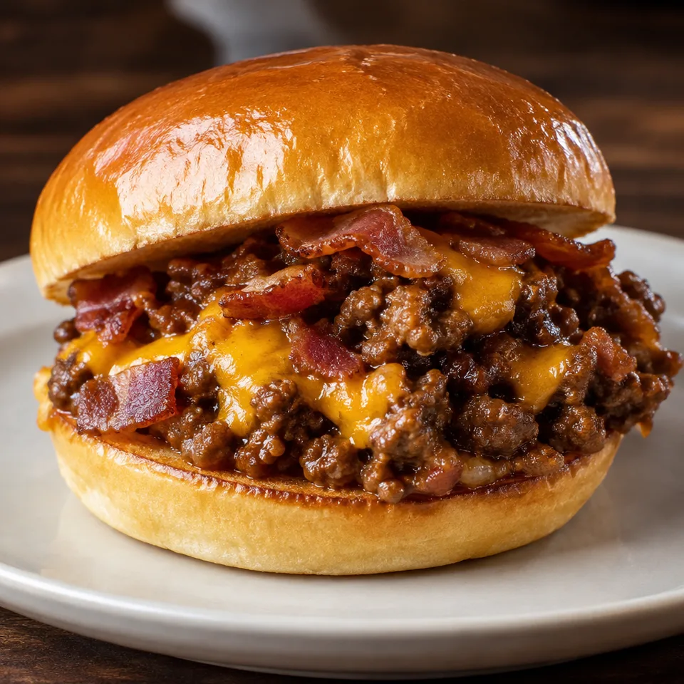 Bacon, Beer and Cheese Sloppy Joes Recipe — serving inspiration