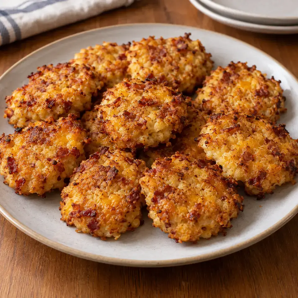 Bacon Cheddar Cauliflower Tots — serving inspiration
