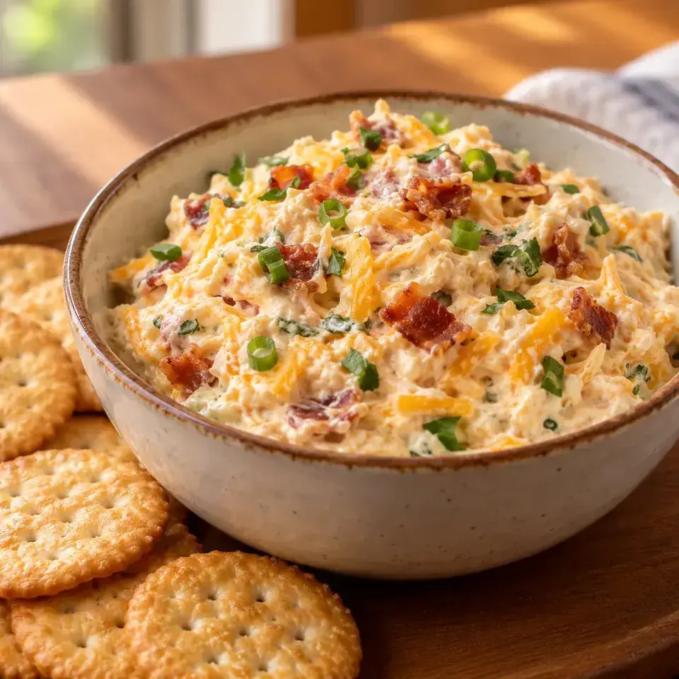Bacon Cheddar Dip — serving inspiration