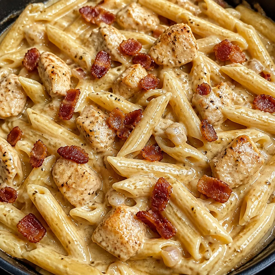Bacon Ranch Chicken Pasta — serving inspiration