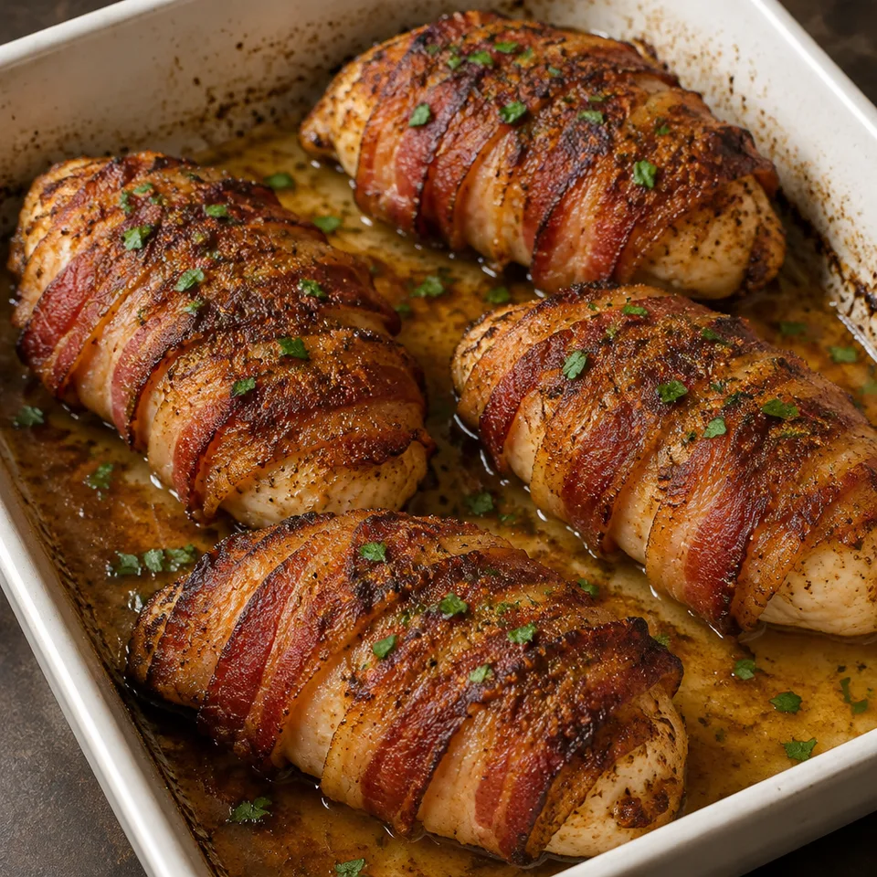 Bacon Wrapped Chicken — serving inspiration