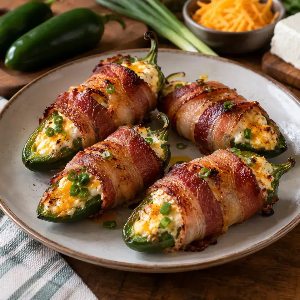 Bacon Wrapped Jalapeno Poppers — serving inspiration