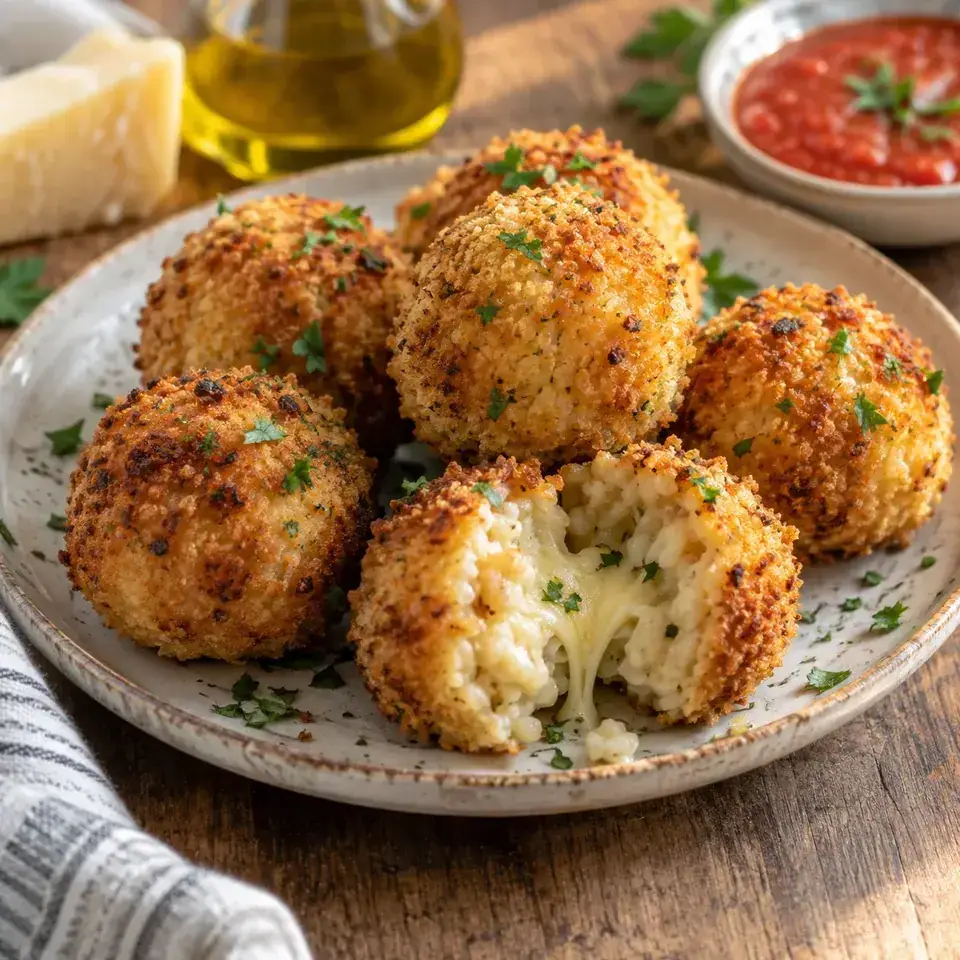 Baked Arancini Balls — serving inspiration
