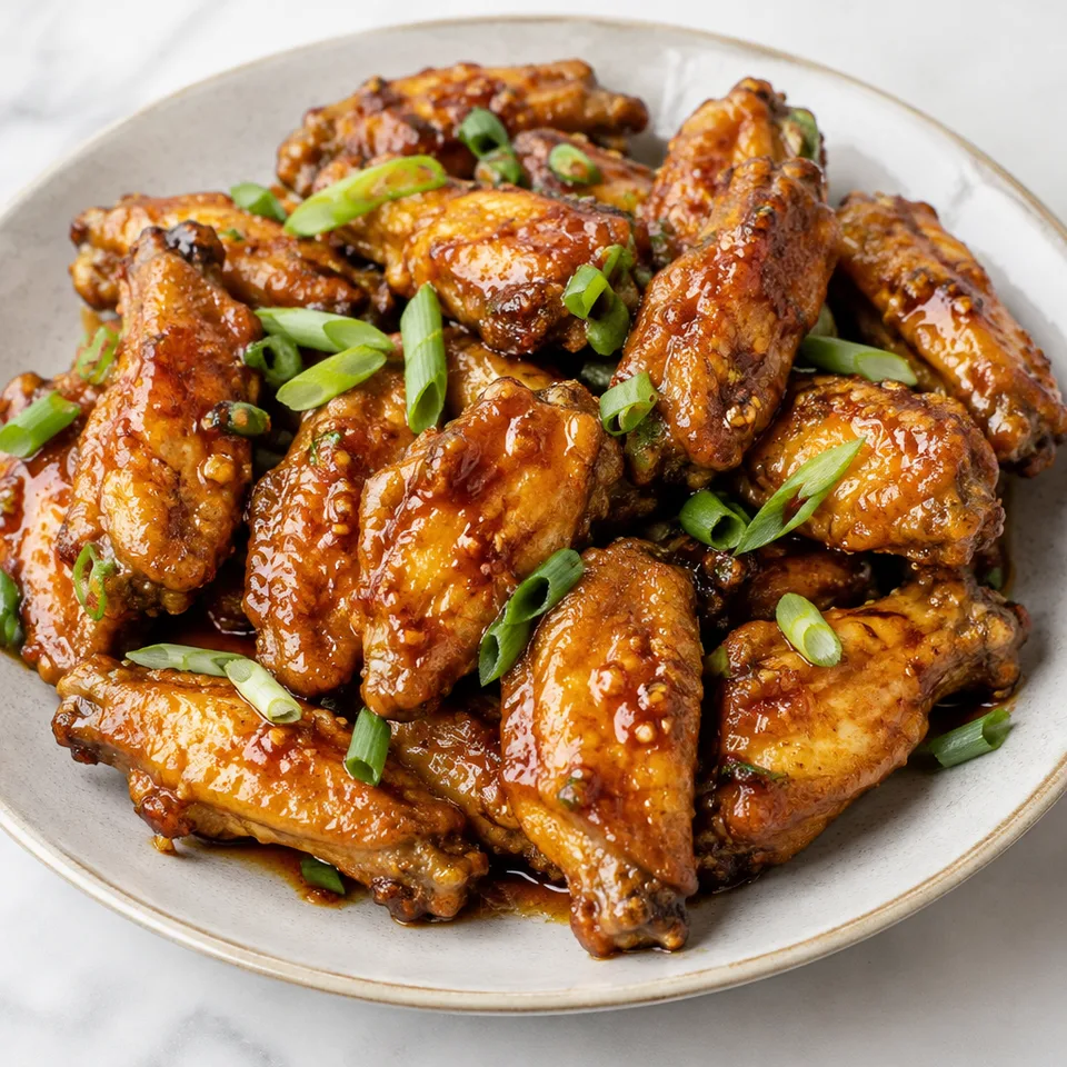 Baked Asian Chicken Wings — serving inspiration