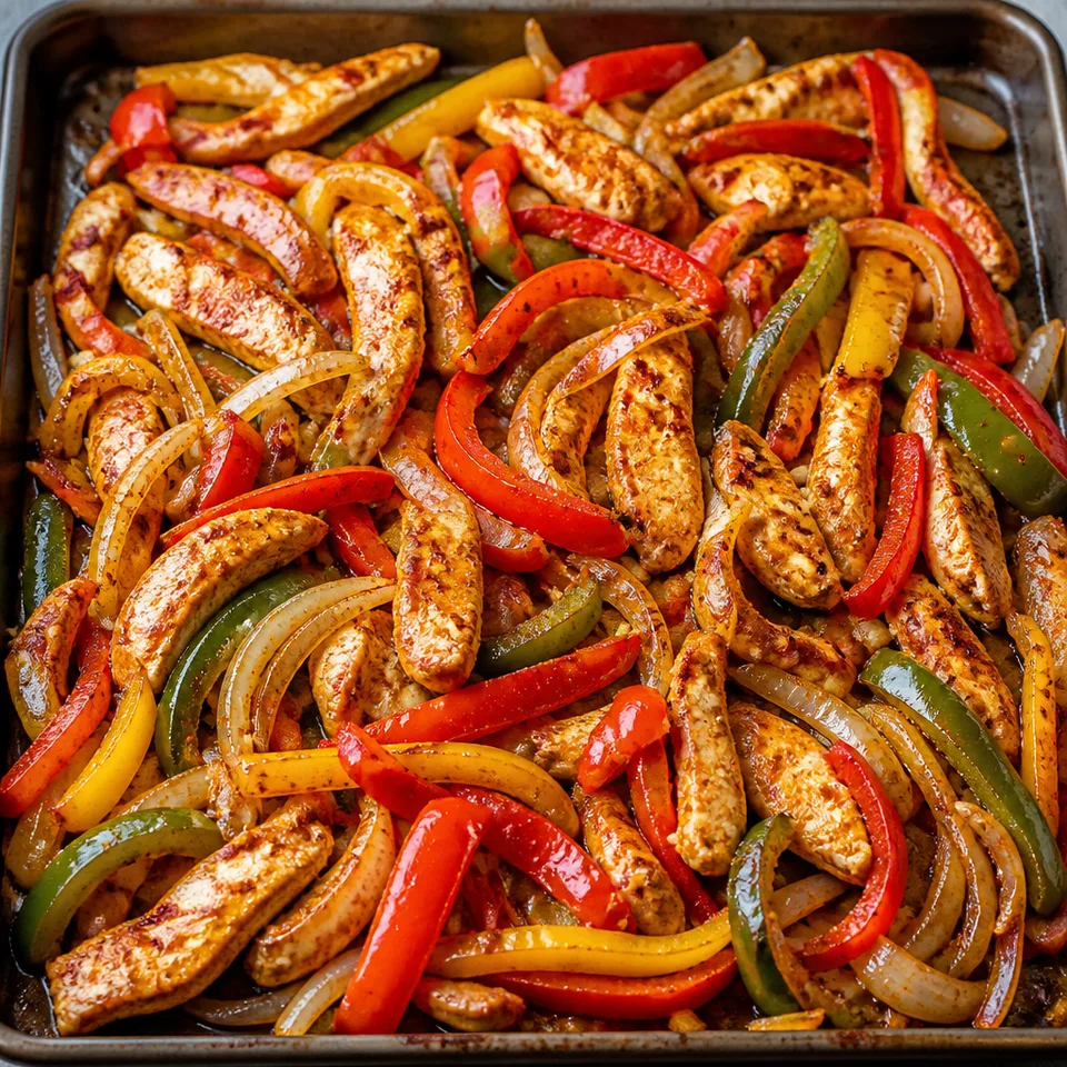 Baked Chicken Fajitas — serving inspiration