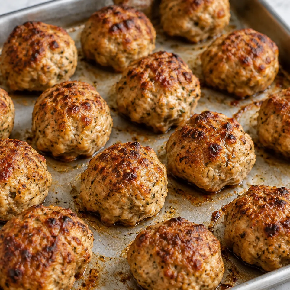 Baked Chicken Meatballs — serving inspiration