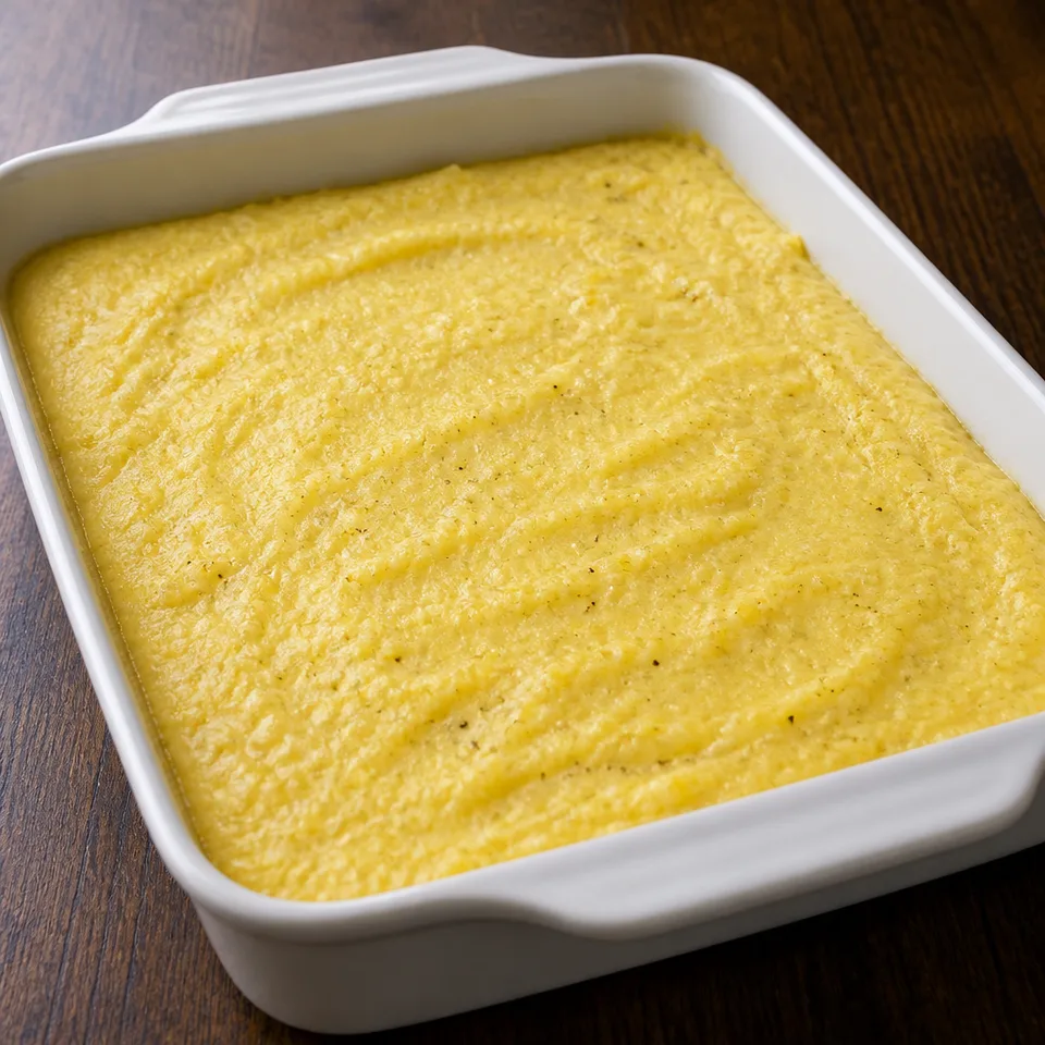 Baked Creamy Polenta — serving inspiration