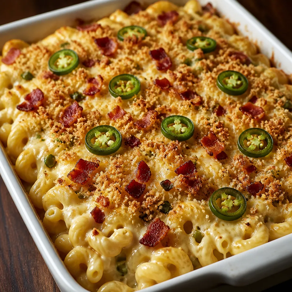 Baked Jalapeño Popper Mac and Cheese — serving inspiration