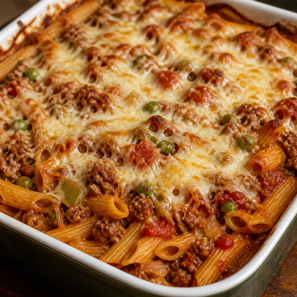 Baked Penne with Italian Sausage — serving inspiration