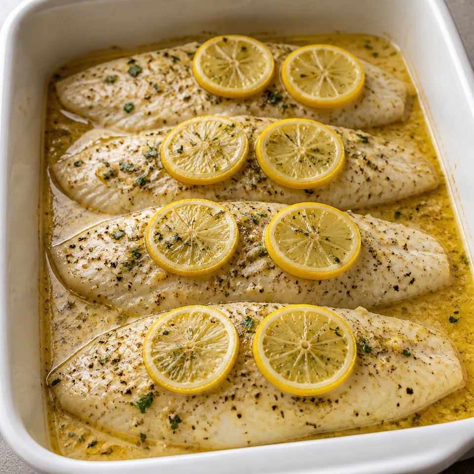 Baked Tilapia (With Lemon Butter) — serving inspiration