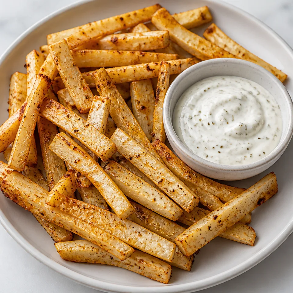 Baked Turnip Fries — serving inspiration