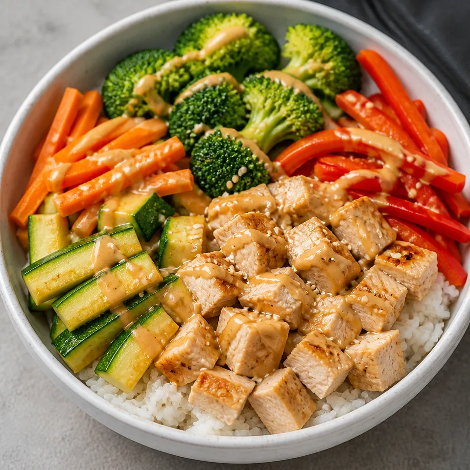 Bali Island Chicken Rice Bowls — serving inspiration