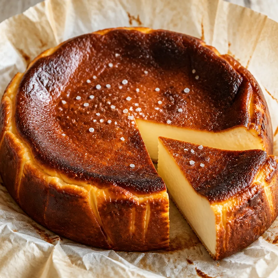 Basque Cheesecake (Tarta de Queso) — serving inspiration