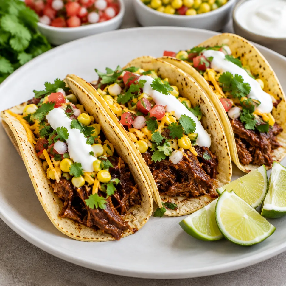 BBQ Brisket Tacos — serving inspiration