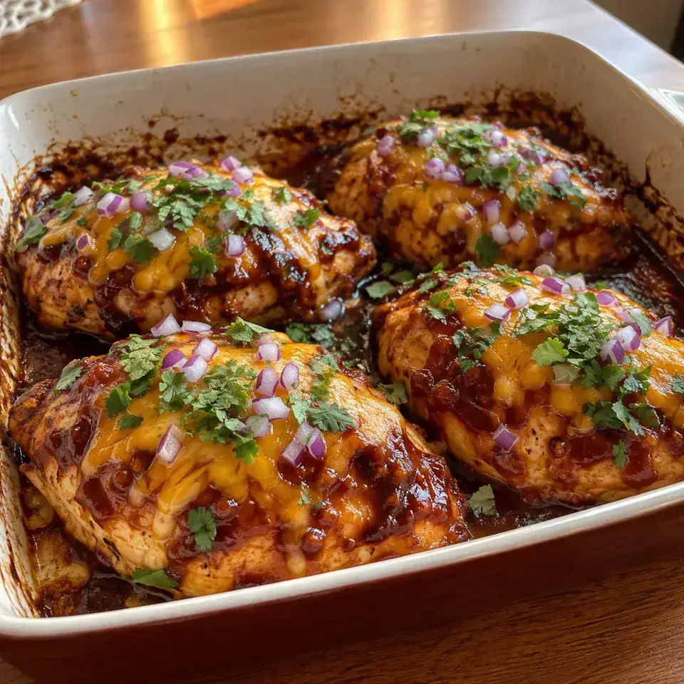 BBQ Cheddar Baked Chicken — serving inspiration
